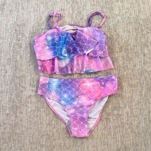Kids Mermaid Scale Swim Set - Pink and Purple